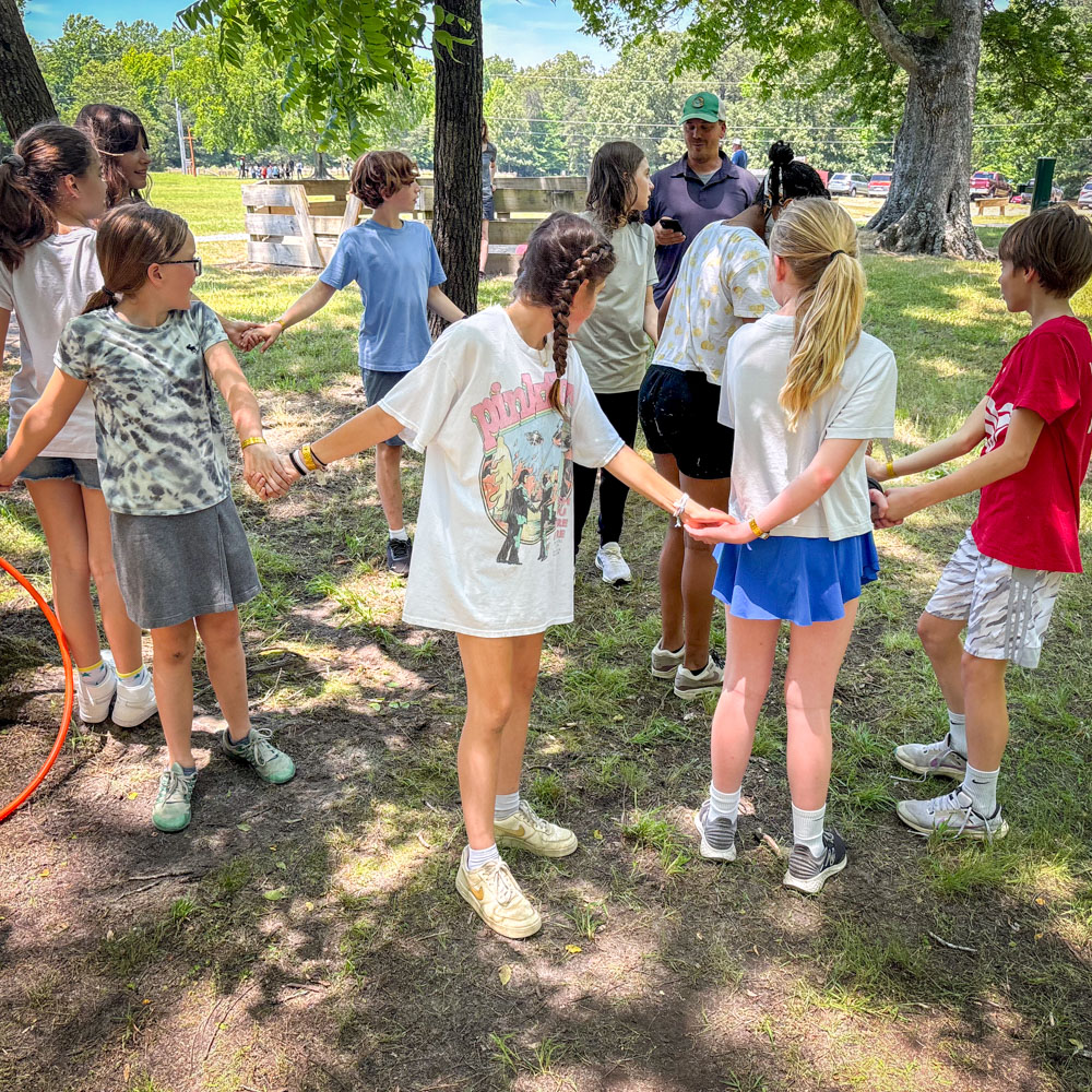 6th grade students at medieval games