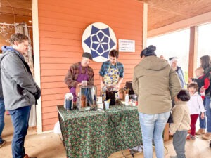coffee and cappuccino stand at the CWS Holiday Bazaar