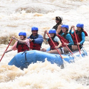 waldorf middle school class whitewater rafting on 8th grade class trip