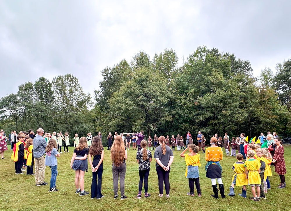 Michaelmas 2024 circle of students and faculty and friends