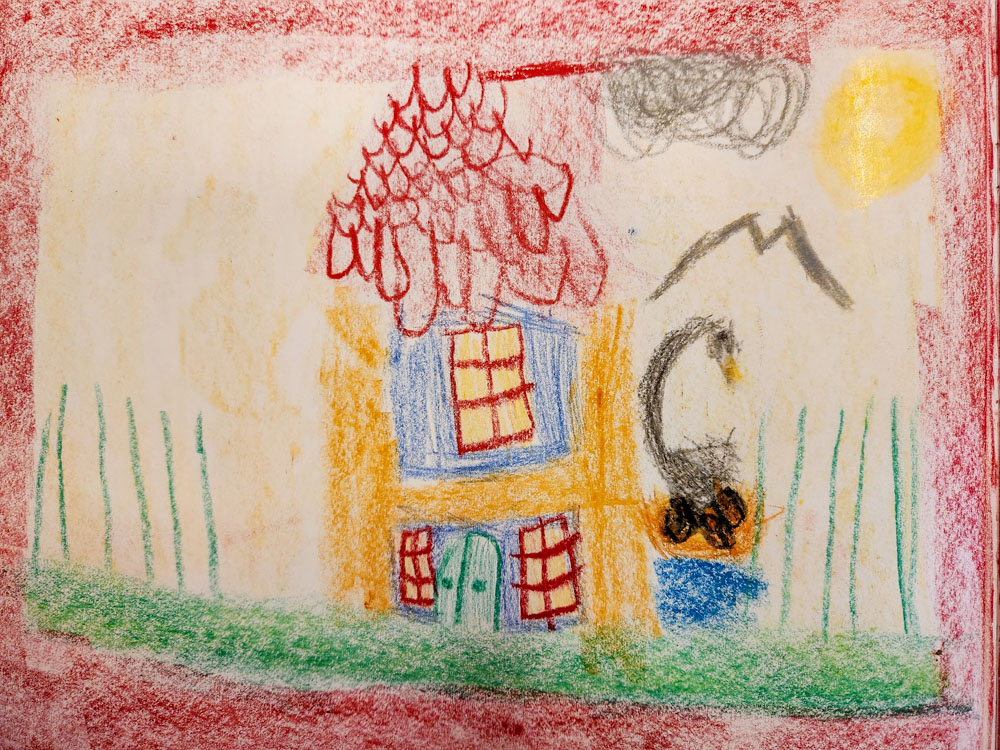 waldorf first grade learning letters from forms - G is for Goose