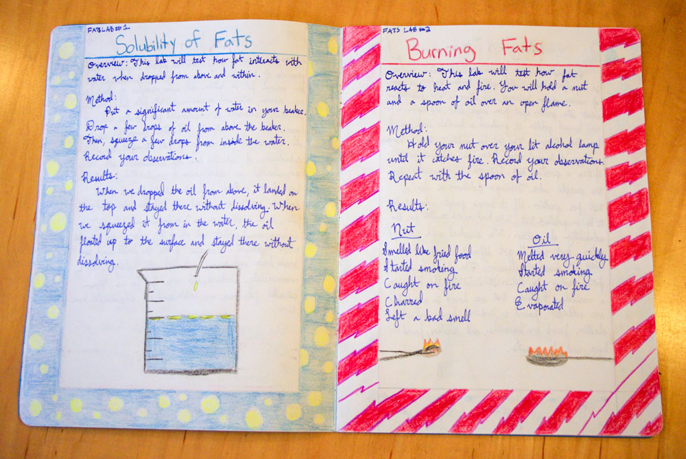 waldorf eighth grade chemistry main lesson pages