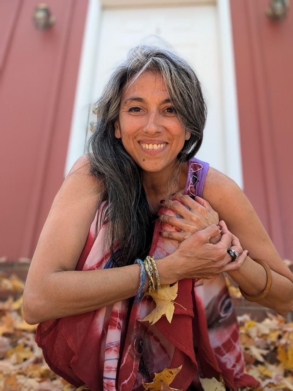 Portrait of Yanina Charre, main office administrative coordinator at Charlottesville Waldorf School (CWS)