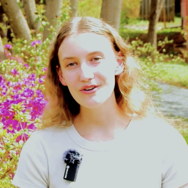 still from alumni interview with CWS alumn Eleanor about transition to high school
