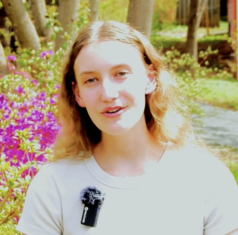still from alumni interview with CWS alumn Eleanor about transition to high school