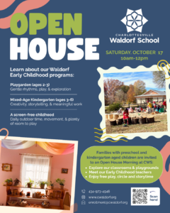 Read more about the article Early Childhood Open House – Saturday, Oct. 17